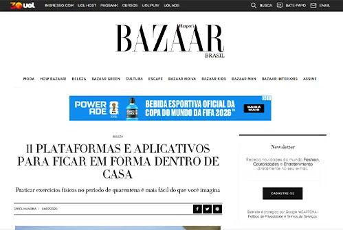 Matéria Harper's Bazaar sobre WeBurn