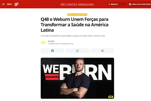 Matéria G1 sobre WeBurn