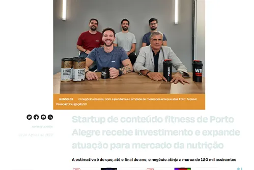 Matéria Jornal do Comércio sobre WeBurn